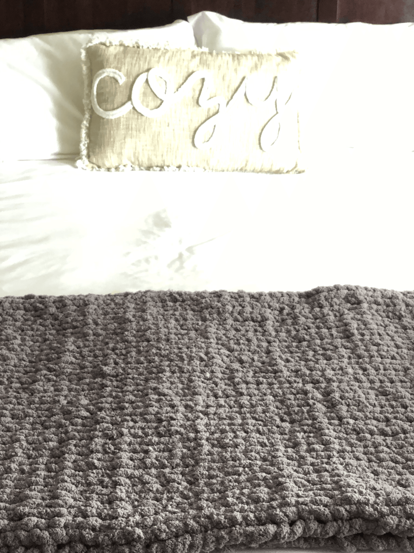 Slate Cozy Throw
