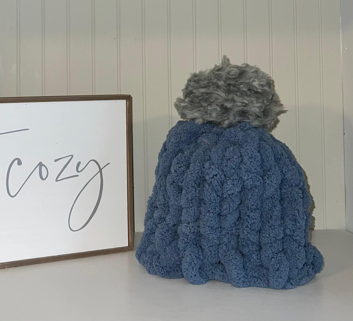 Blue beanie