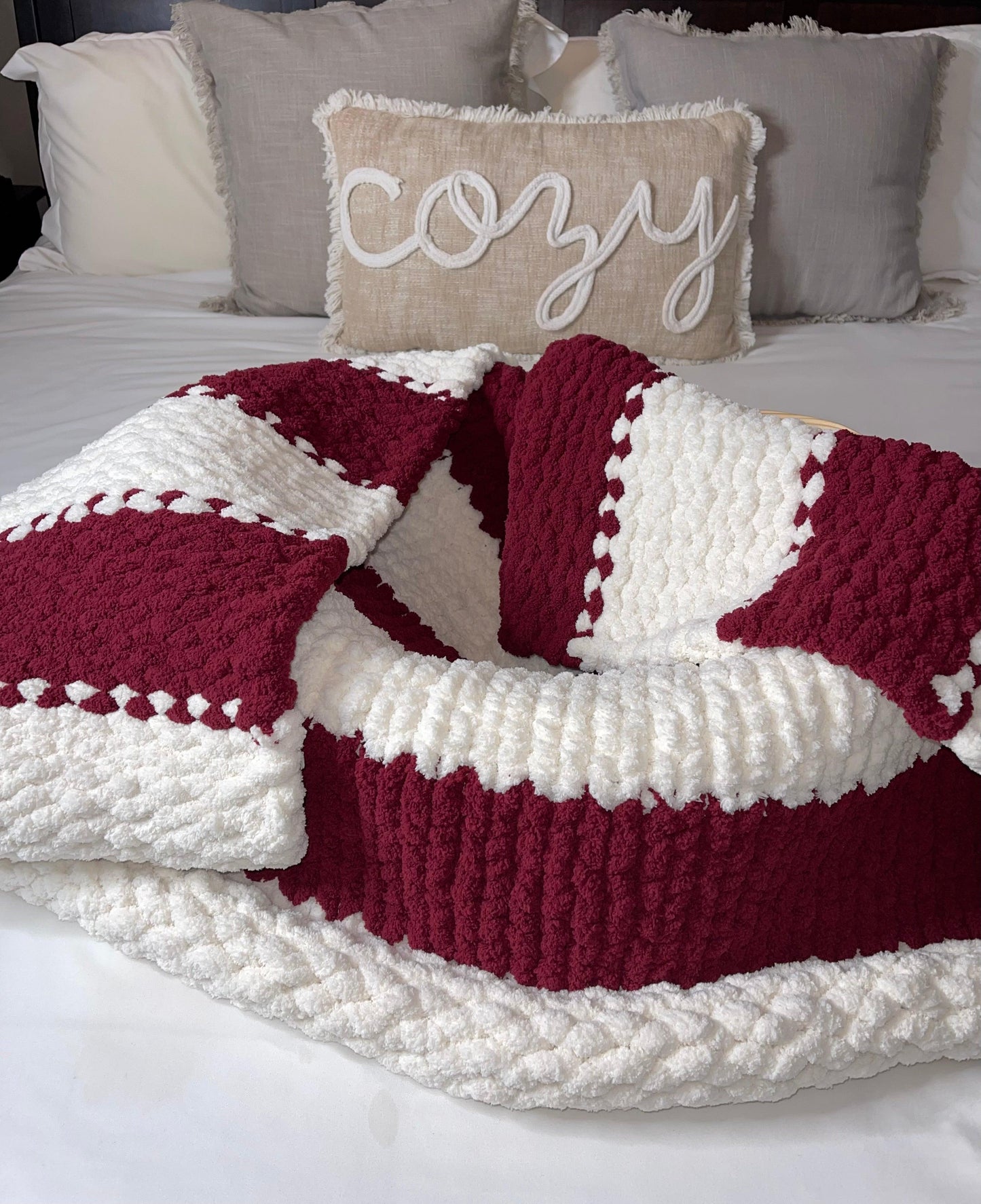 Crimson Cozy Throw - Best Cozy Throws