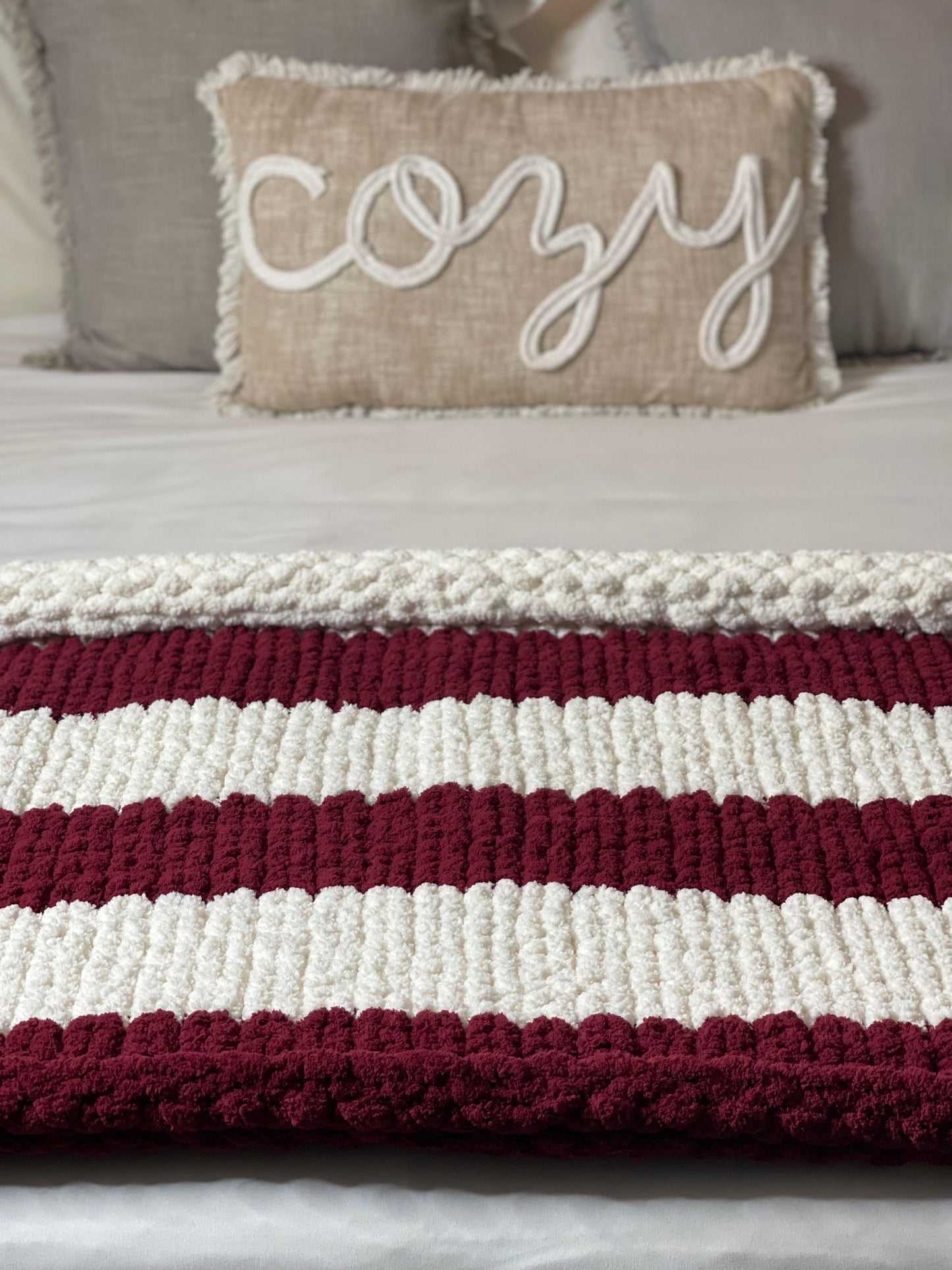 Crimson Cozy Throw - Best Cozy Throws
