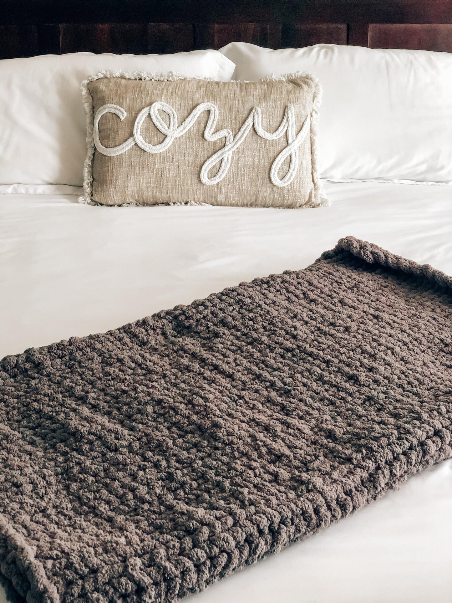 Slate Cozy Throw