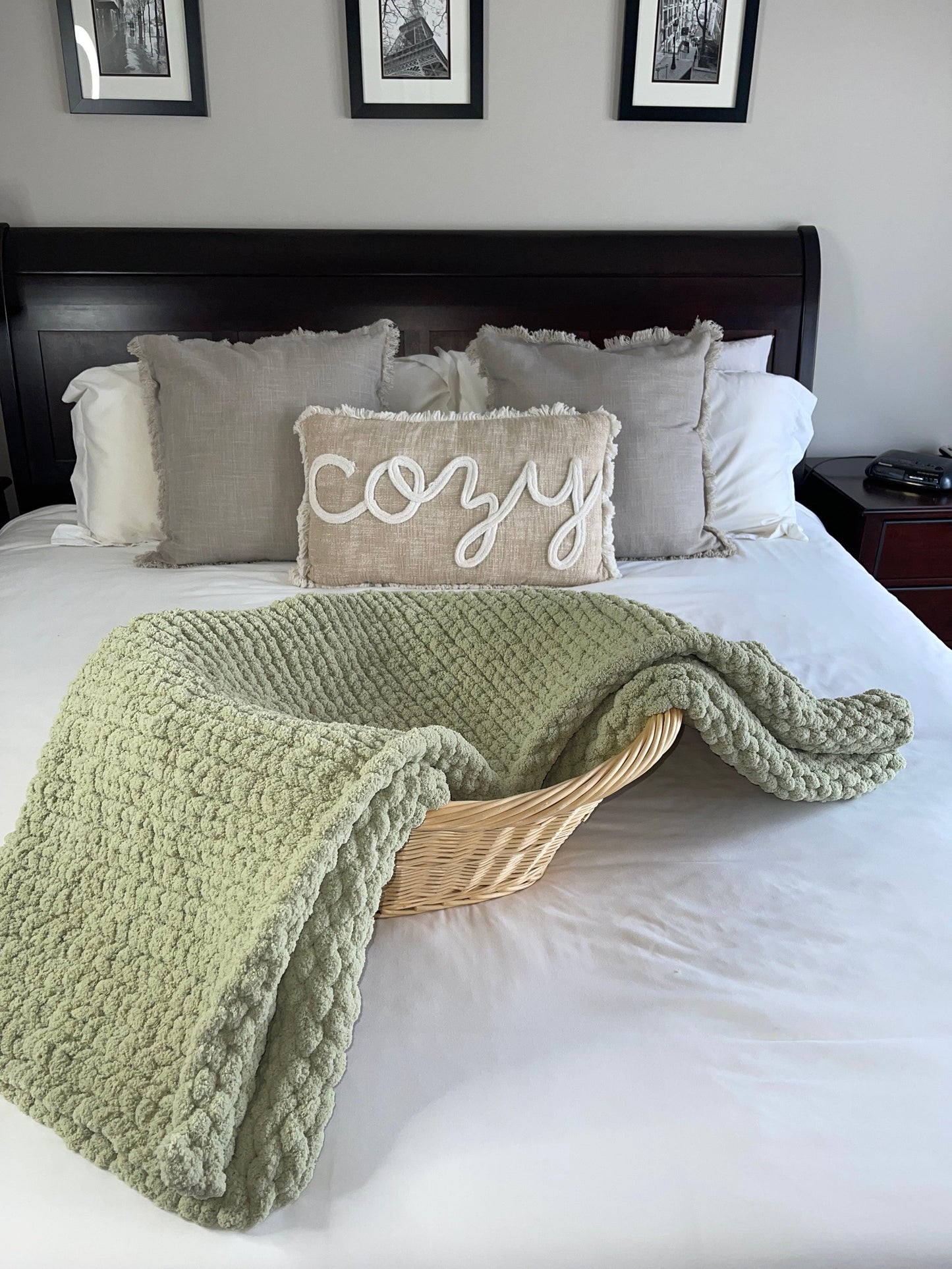 Sage Cozy Throw