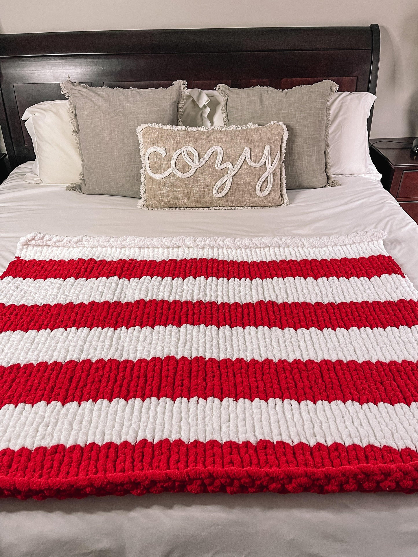 Candy Cane Cozy Throw - Best Cozy Throws