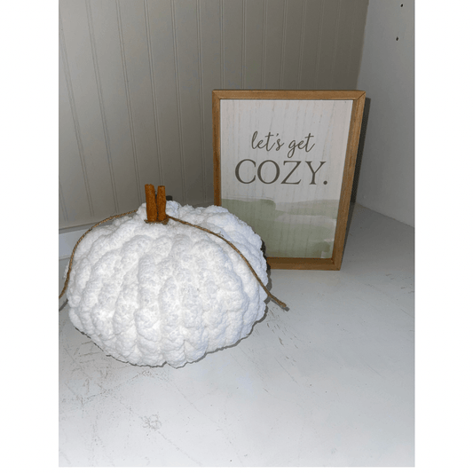 Snowflake White Cozy Pumpkin