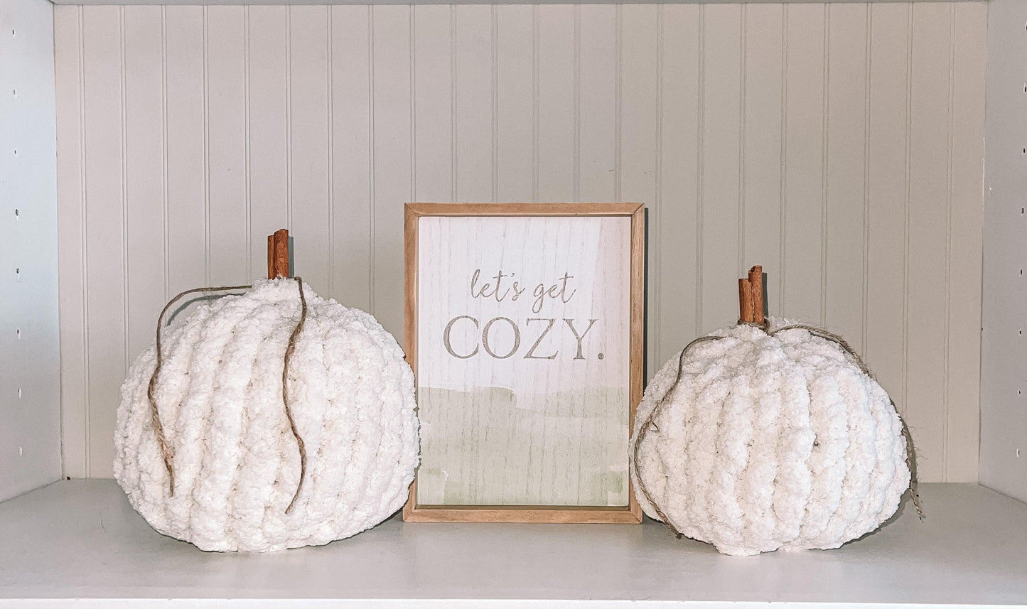 Ivory Pumpkins - Best Cozy Throws