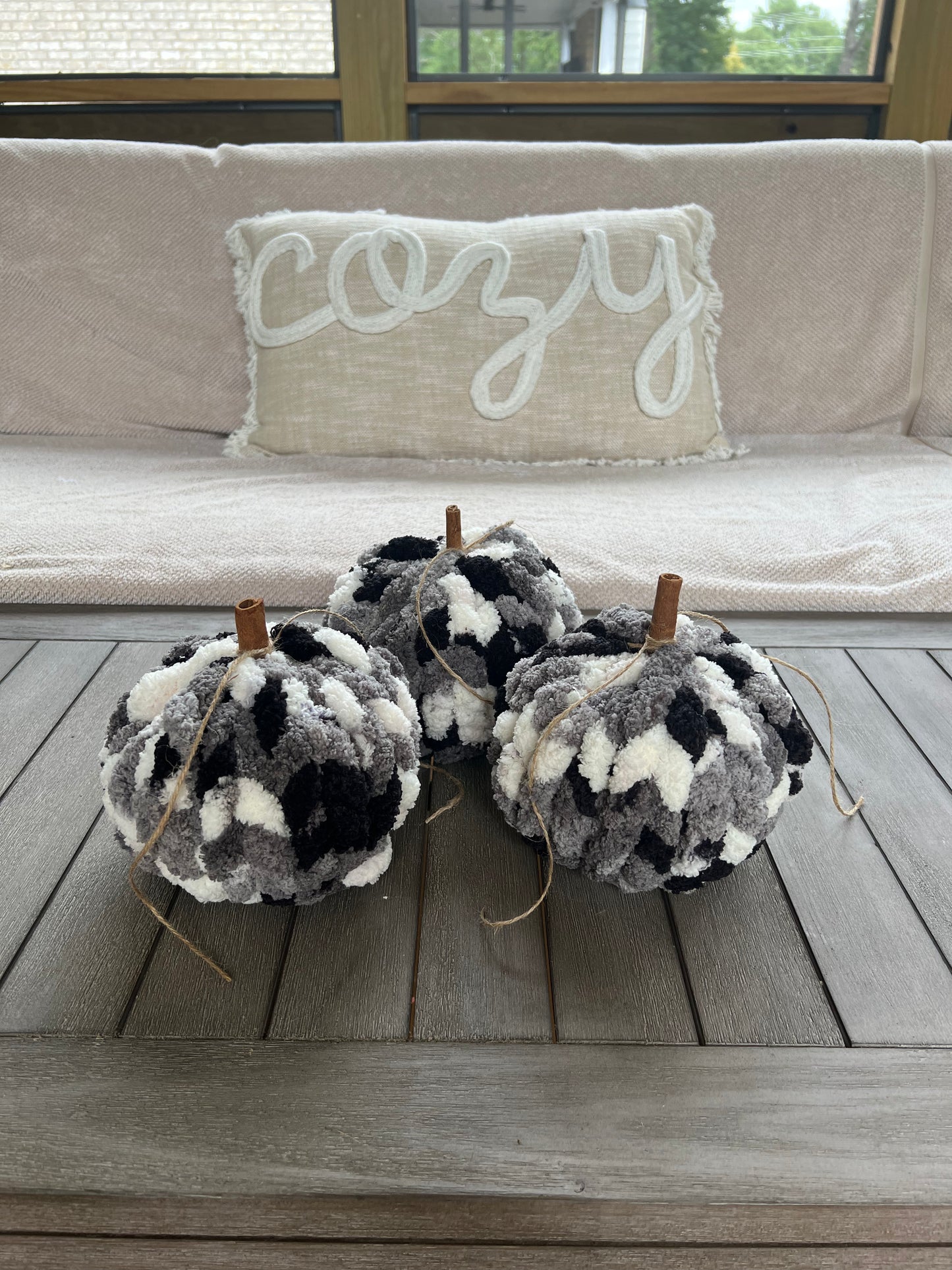 Pebble Beach Cozy Pumpkins- bundle of 3