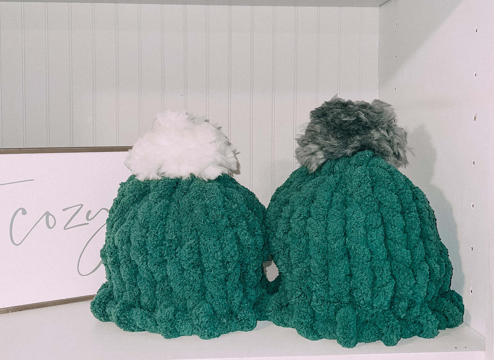 
                
                    Load image into Gallery viewer, Beanie green his hers
                
            