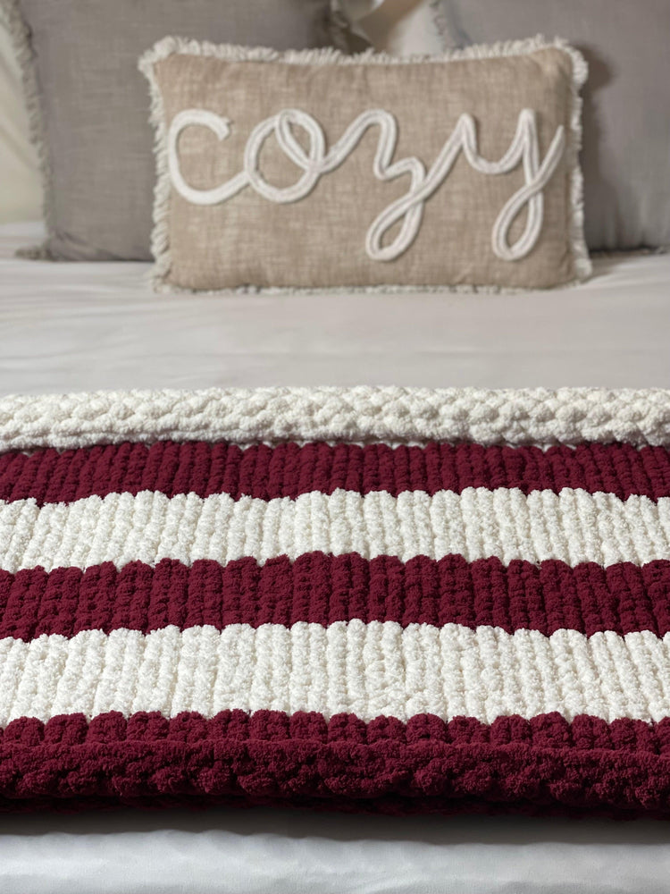 
                
                    Load image into Gallery viewer, Crimson Cozy Throw - Best Cozy Throws
                
            