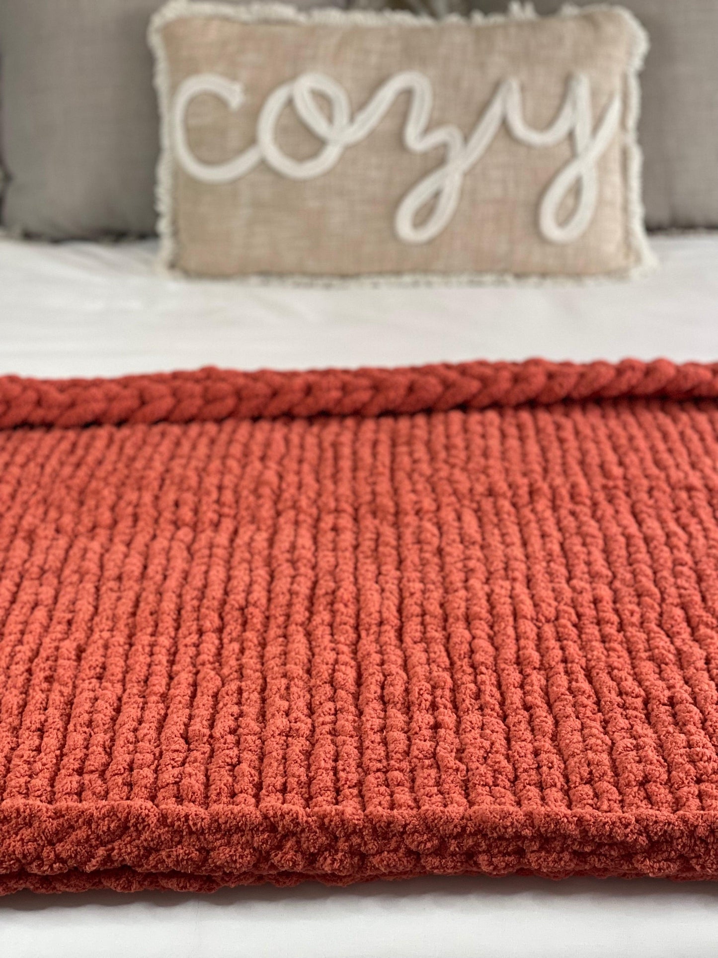 Pumpkin Spice Cozy Throw