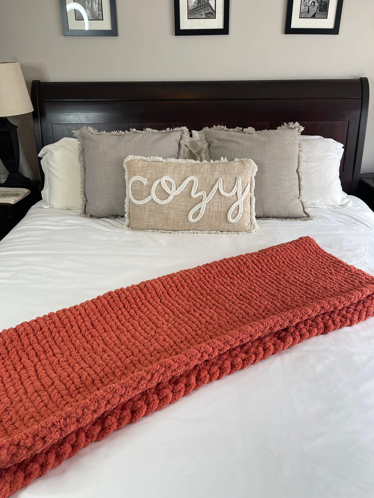 Pumpkin Spice Cozy Throw
