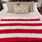 Candy Cane Cozy Throw - Best Cozy Throws