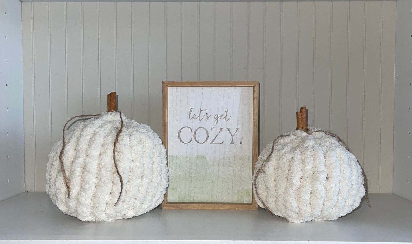 Ivory Pumpkins - Best Cozy Throws