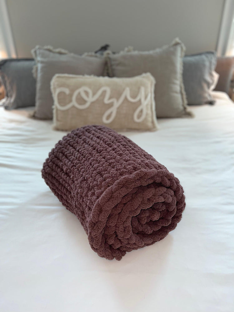 Plum Cozy Throw